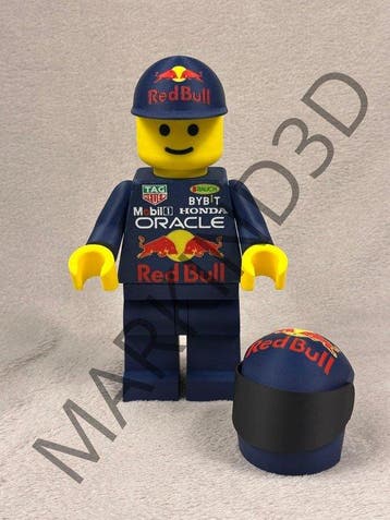 Lego Minifiguur - Racers - Redbull F1 figure, Nieuw