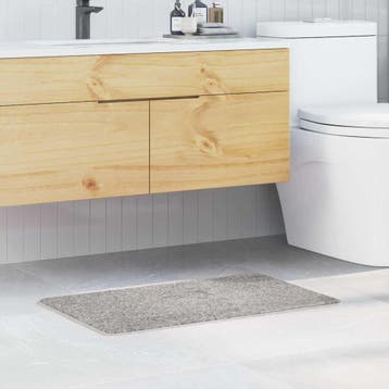 vidaXL Antislip Badmat Grijs 50 x 80 cm PP, Verzenden, Nieuw