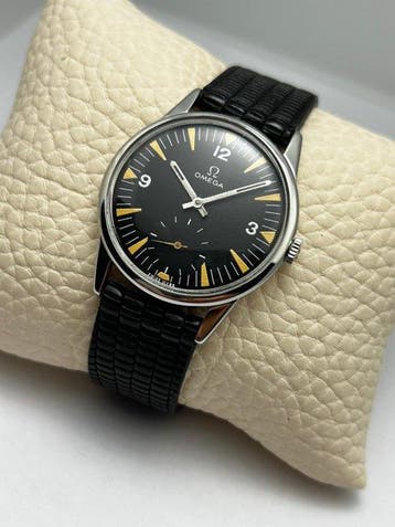 Omega - Black Dial - Sans prix de réserve - 14391-1 - Homme, Handtassen en Accessoires, Horloges | Heren, Nieuw