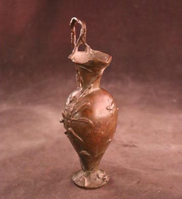 Antiek Art Nouveau vaasje - Vase - Bronze