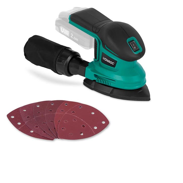 Accu multischuurmachine 20V | Excl. accu en snellader, Doe-het-zelf en Bouw, Gereedschap | Schuurmachines, Nieuw, Verzenden
