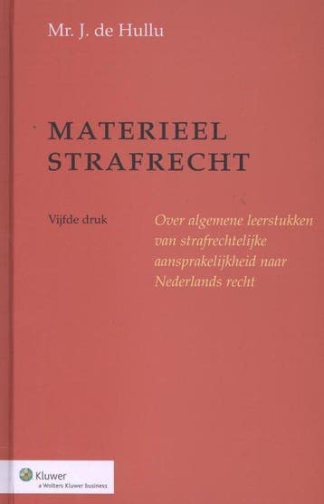 Materieel strafrecht - de Hullu, Boeken, Verzenden, Nieuw