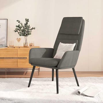 vidaXL Relaxstoel stof lichtgrijs, Verzenden, Nieuw