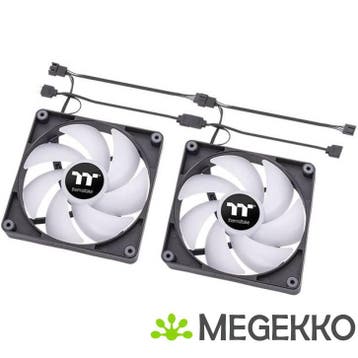 Thermaltake CT120 ARGB Sync Ventilator 12 cm Zwart 2 stuk(s), Verzenden