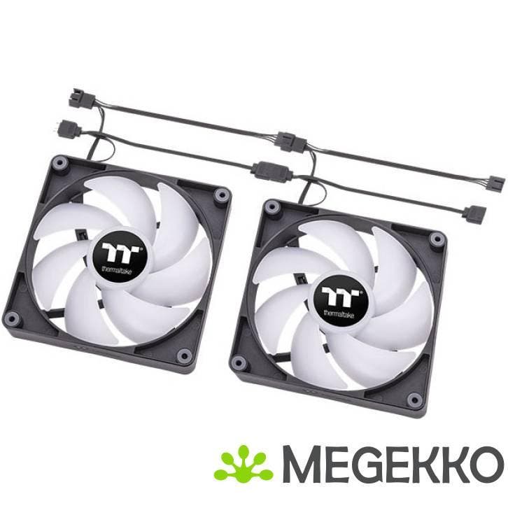 Thermaltake CT120 ARGB Sync Ventilator 12 cm Zwart 2 stuk(s), Informatique & Logiciels, Refroidisseurs d'ordinateur, Envoi