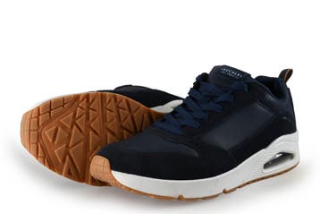 Skechers Sneakers in maat 45 Blauw, Zo goed als nieuw, Skechers, Sneakers, Verzenden