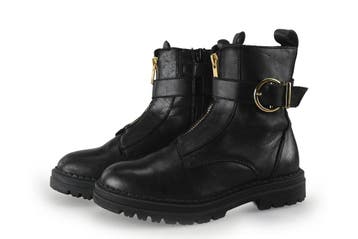 Nelson Veterboots Meisjes in maat 33 Zwart, Verzenden, Jongen of Meisje, Schoenen, Zo goed als nieuw