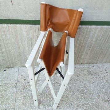 Chaise - chaise du réalisateur - Cuir, Métal - Chaises de