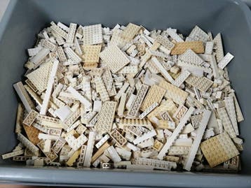 Lego - geen serie - Partij van 4000 witte bouwstenen, Nieuw