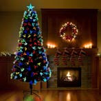 vidaXL Kunstkerstboom met 250 LED met standaard Groen 210 cm, Diversen, Verzenden, Nieuw