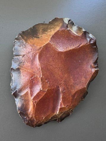SAHARA Silex Werktuig - 12 cm - BIFACE - Grattoir vuursteen