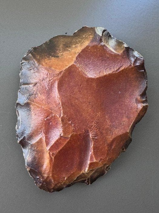 SAHARA Silex Werktuig - 12 cm - BIFACE - Grattoir vuursteen, Antiek en Kunst, Antiek | Overige Antiek