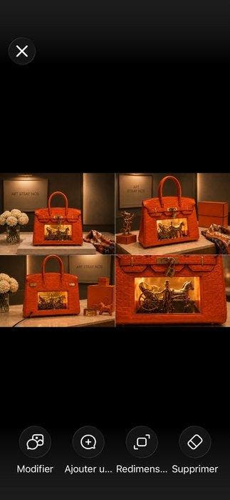 Art Stray-Nos - “ Lécrin Hermès ... Birkin illuminé ., Antiek en Kunst