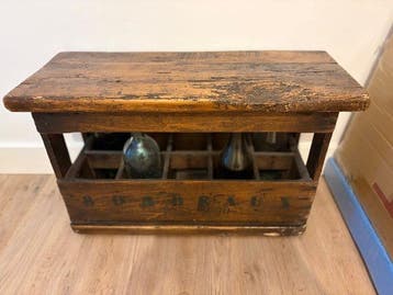 Wijnaccessoire - Hout - Vintage industriële transportkist /, Nieuw
