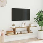 vidaXL Tv-wandschap 125x18x23 cm bewerkt hout artisanaal, Verzenden