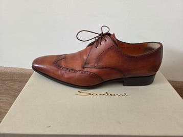 Santoni - Chaussures à lacets - Taille : EU 43.5, Nieuw