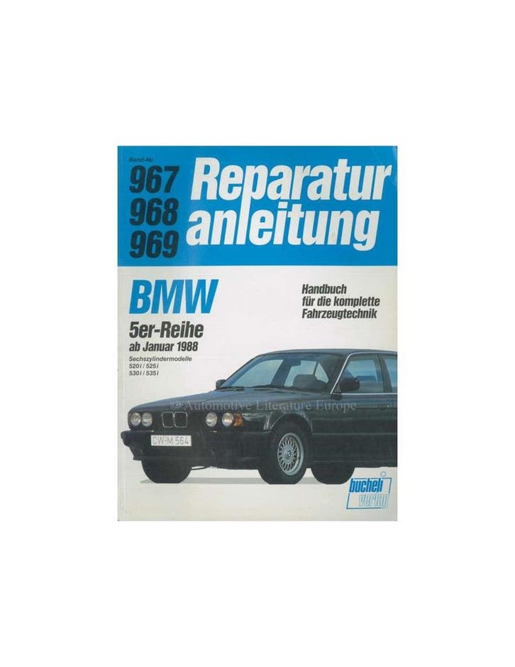 1988 BMW 5 SERIE REPARATIEHANDLEIDING DUITS, Auto diversen, Handleidingen en Instructieboekjes