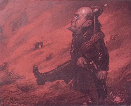 De Redder van Centraal-Europa (lijst optie, Lithos), Antiek en Kunst, Kunst | Litho's en Zeefdrukken, Verzenden