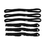 Haarband Sport 1cm - Elastiek - Effen en Sierband - Zwart -
