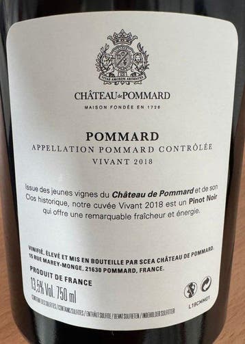 2018 Château de Pommard Cuvée Vivant - Pommard - 12, Collections
