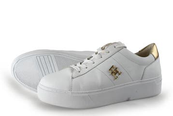 Tommy Hilfiger Sneakers in maat 39 Wit, Verzenden, Wit, Zo goed als nieuw, Sneakers