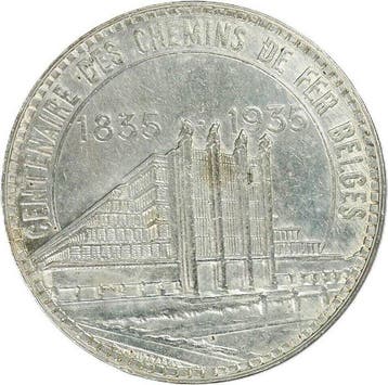 België. Leopold III. 5 Francs 1935 – Brussels Exposition and