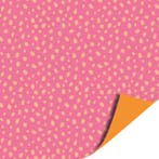 3m Dubbelzijdig Oranje Roze (Cadeaupapier 3M, Inpakpapier), Ophalen of Verzenden, Nieuw