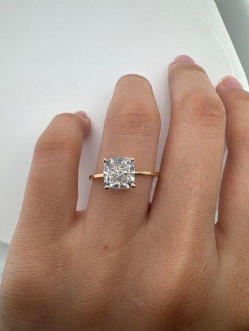 Zonder minimumprijs - Ring - 14 karaat Geel goud - 2.03ct.