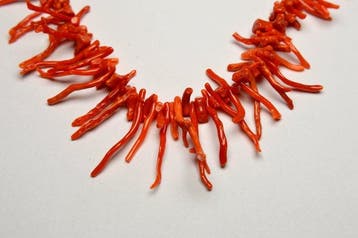 Koraal - Fijn Italiaans rood koraal - 35 g - Halsketting, Verzamelen