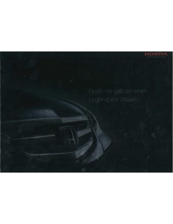 2008 HONDA LEGEND SEDAN BROCHURE NEDERLANDS