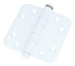 Kogellagerscharnier 7676 mm ronde hoek wit, Ophalen of Verzenden