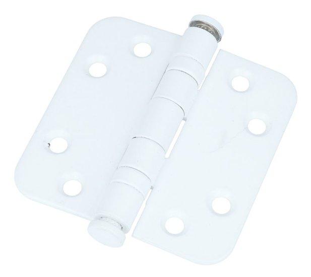 Kogellagerscharnier 7676 mm ronde hoek wit, Bricolage & Construction, Serrurerie de bâtiment & Dispositif de fermeture, Enlèvement ou Envoi