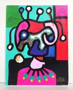 Paul Kostabi (1962) - Primarily Square, Antiquités & Art, Art | Peinture | Moderne