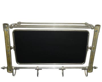 Kapstok - Aluminium, Metaal, Verchroomd, Trein wandkapstok, Nieuw