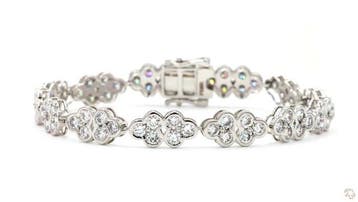 Bracelet Platine - 7.17ct. tw. Diamant (Cultivé en