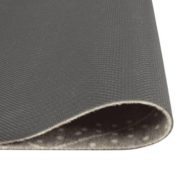 vidaXL Keukenmat wasbaar geruit 45x150 cm fluweel, Verzenden, Nieuw