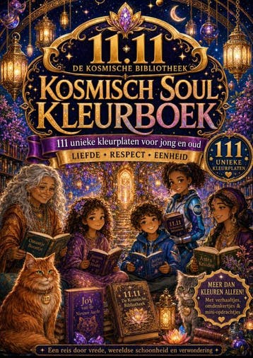 Kosmisch Soul Kleurboek - 111 Kleurplaten Van Vrede, Werelds, Verzenden, 11.11 De Kosmische Bibliotheek