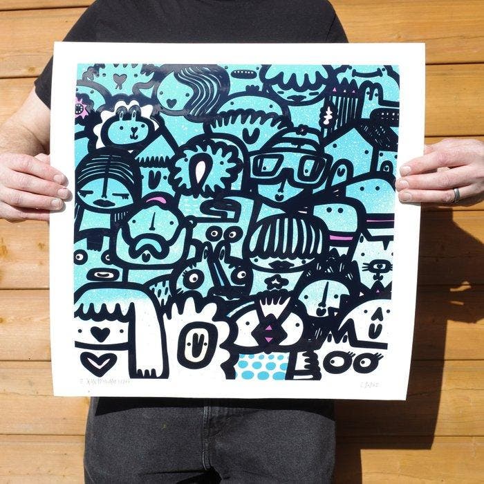 Kev Munday - Fade Out - Textured Giclee Print - No Reserve, Antiquités & Art, Art | Objets design