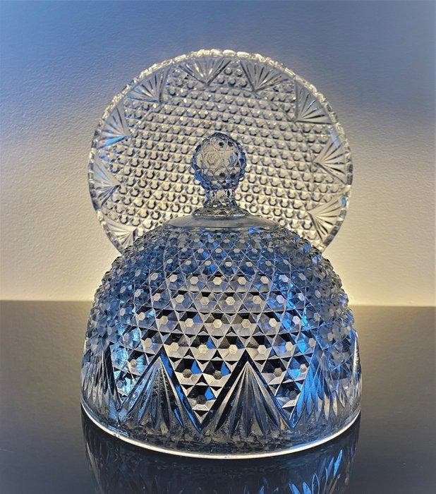 Verreries de Scailmont - Schotel - Cloche à Fromage Art Déco, Antiquités & Art, Art | Objets design