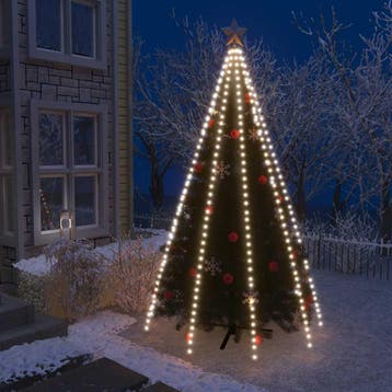 vidaXL Kerstboomverlichting met 400 LEDs koudwit net 400 cm, Verzenden