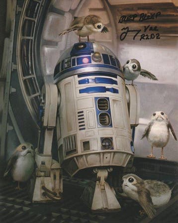 Star Wars - Signed by Jimmy Vee (R2-D2), Nieuw