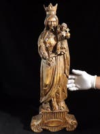 Figuur - Madonna and Child - XL - 75 cm - 4,6 kg - Hout