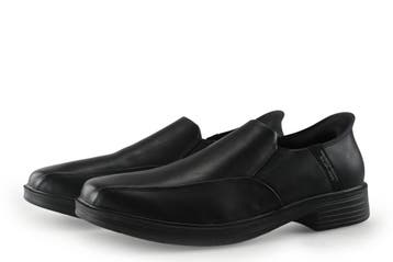 Skechers Instappers in maat 45 Zwart, Kleding | Heren, Schoenen, Verzenden, Zwart, Overige typen, Zo goed als nieuw