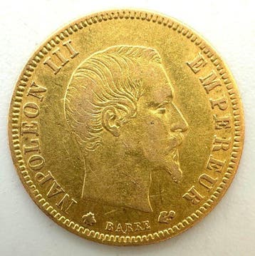 Frankrijk. Napoléon III. 5 Francs 1859-BB, Strasbourg