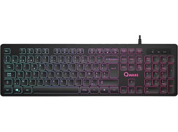 Qware -  Toetsenbord Kingston Azerty  (pck-048bl) - Zwart, Verzenden