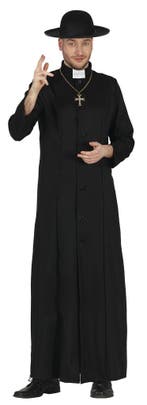 Priester Kostuum Heren, Kleding | Heren, Carnavalskleding en Feestkleding, Verzenden, Nieuw