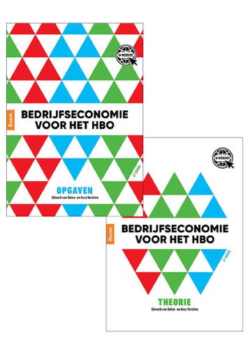 Bedrijfseconomie voor het hbo, theorie- en opgavenboek, Boeken, Verzenden, Zo goed als nieuw, Arco Verolme