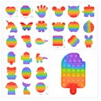 Pop It - Fidget Anti Stress Speelgoed Bubble Toy Siliconen, Kinderen en Baby's, Verzenden, Nieuw