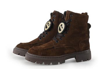 Nubikk Veterboots Meisjes in maat 30 Bruin, Verzenden, Jongen of Meisje, Nubikk, Schoenen
