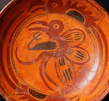 Maya, Petén-gebied, Guatemala Keramiek Plaat met TL-test